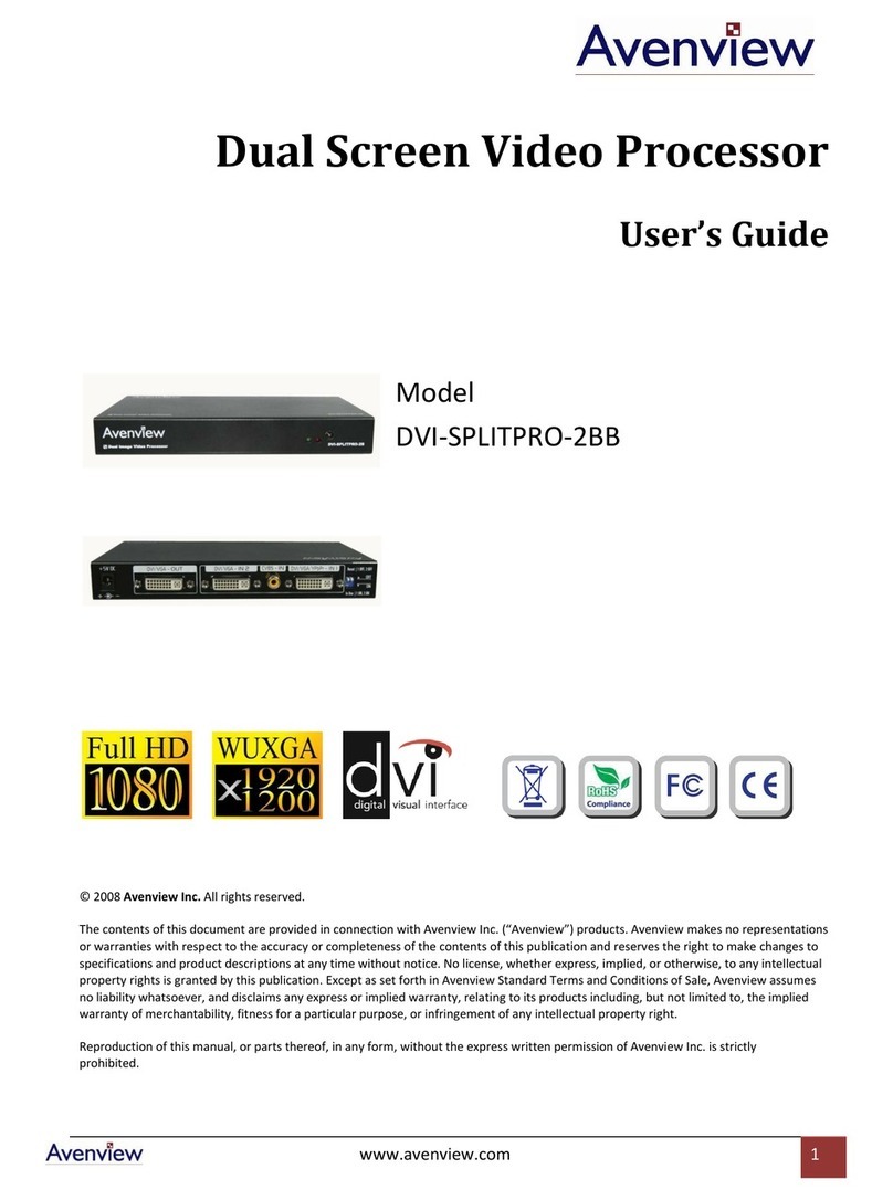 Avenview DVI-SPLITPRO-2BB User manual