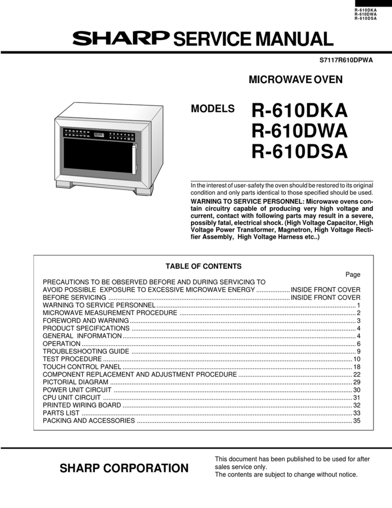Sharp R-610DKA User manual