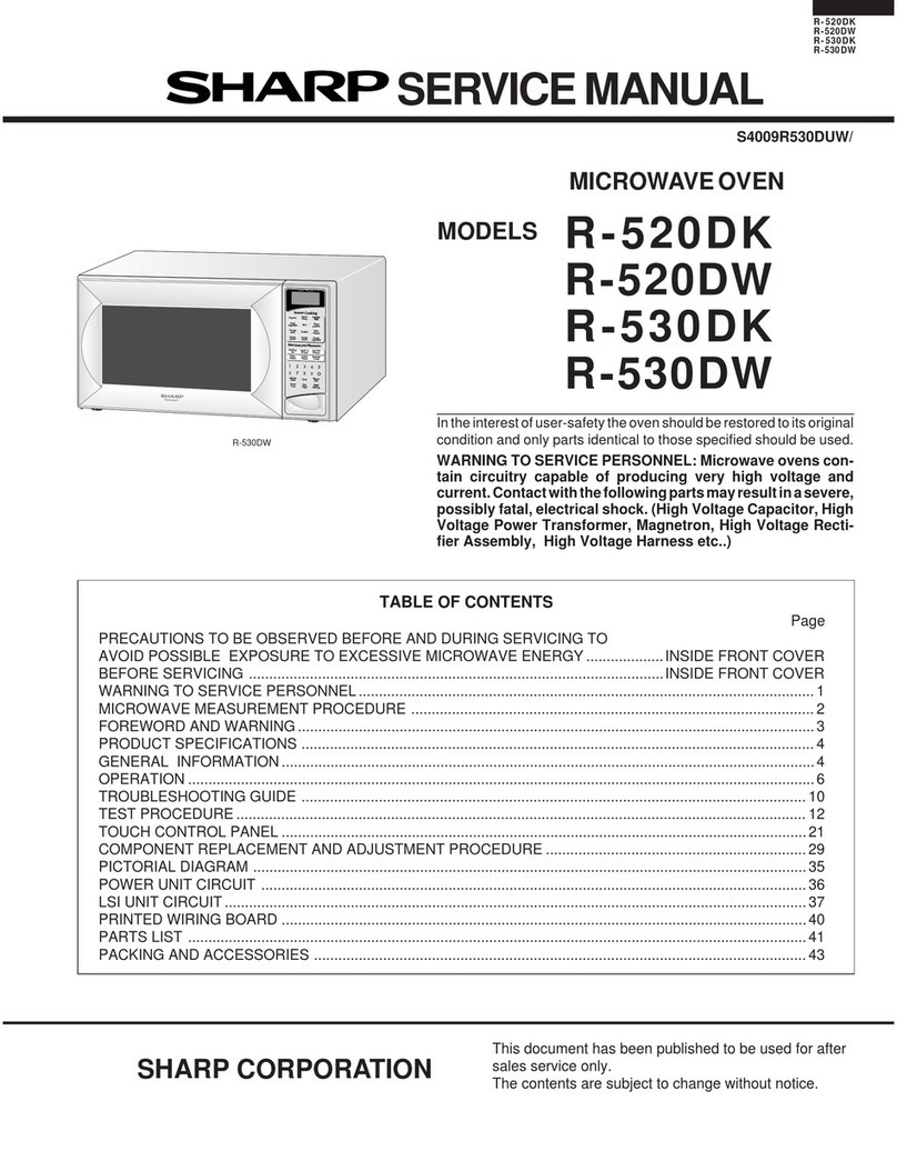 Sharp R-520DK User manual