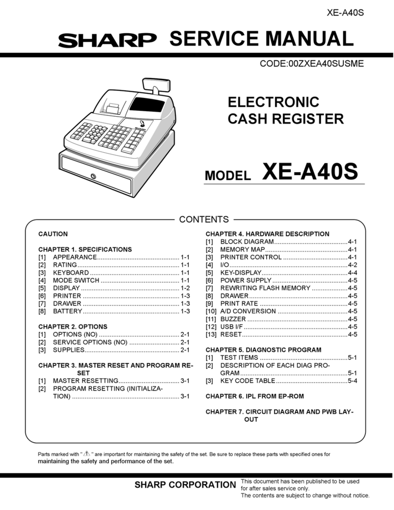 Sharp XE-A40S User manual