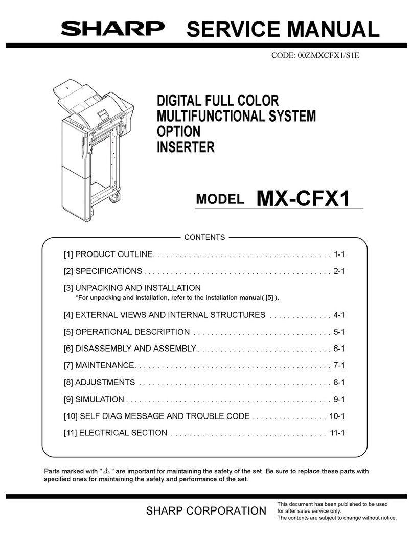 Sharp MX-CFX1 User manual