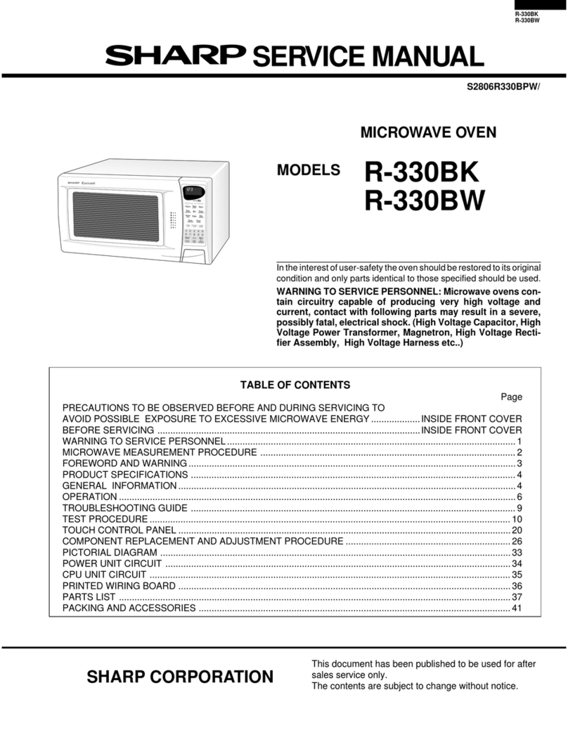 Sharp R-330BK User manual