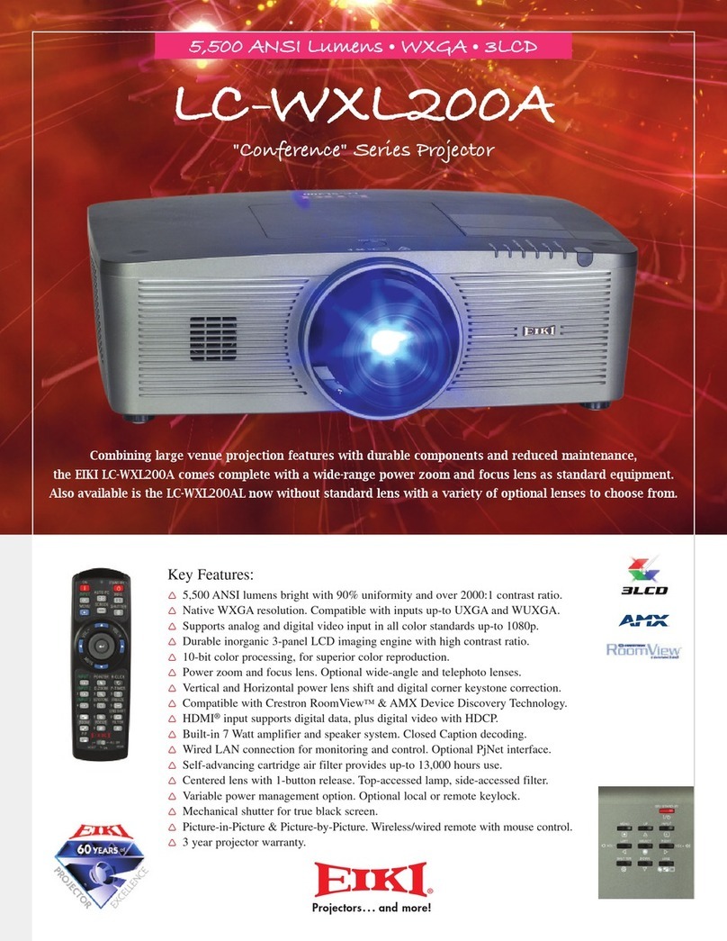 Eiki LC-WXL200A User manual