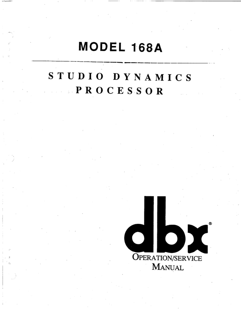 dbx 168A Installation and operating instructions