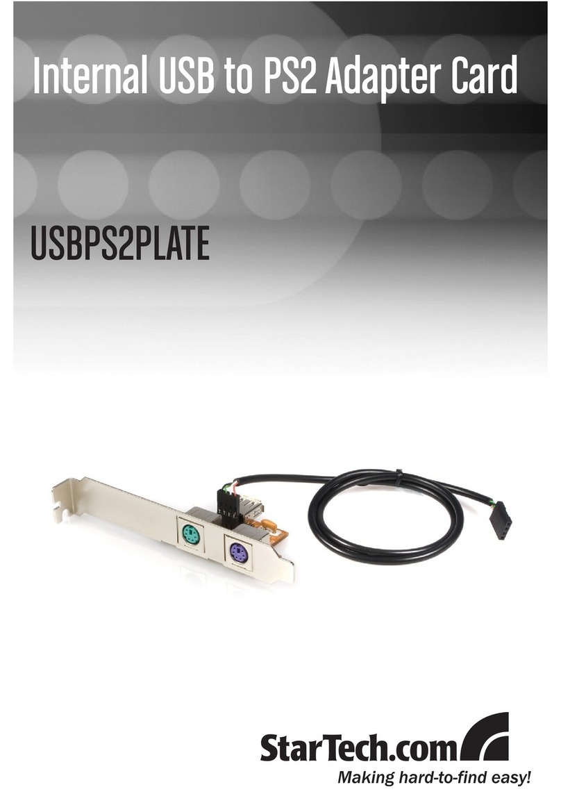 StarTech.com USBPS2PLATE User manual