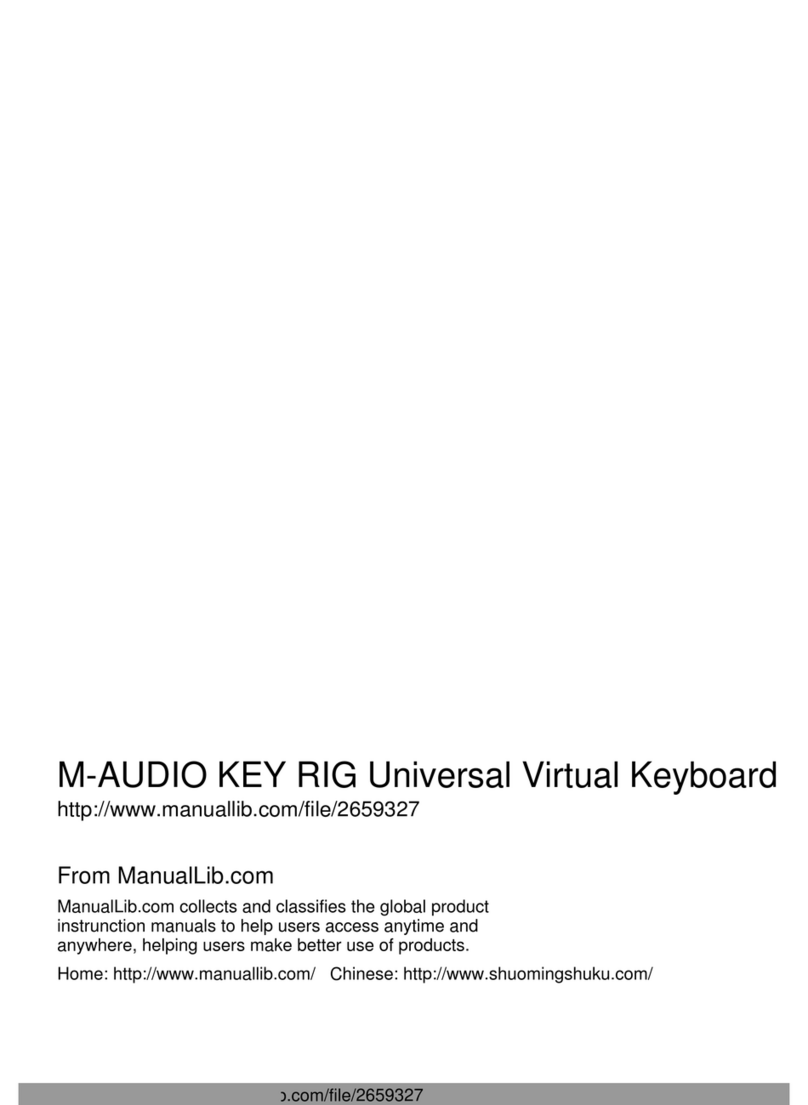 M-Audio KEY RIG User manual