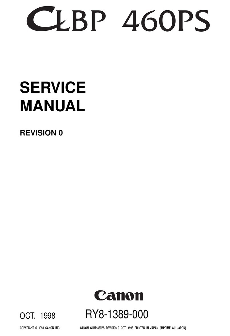 Canon CLBR 460ps Service manual