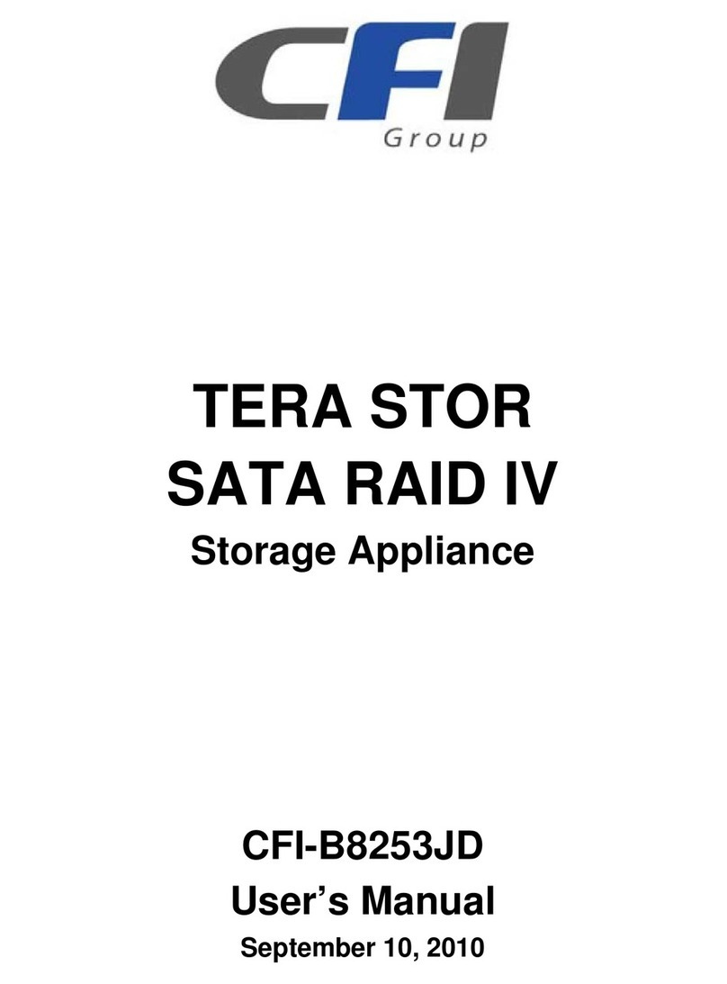 CFI TERA STOR SATA RAID IV user manual
