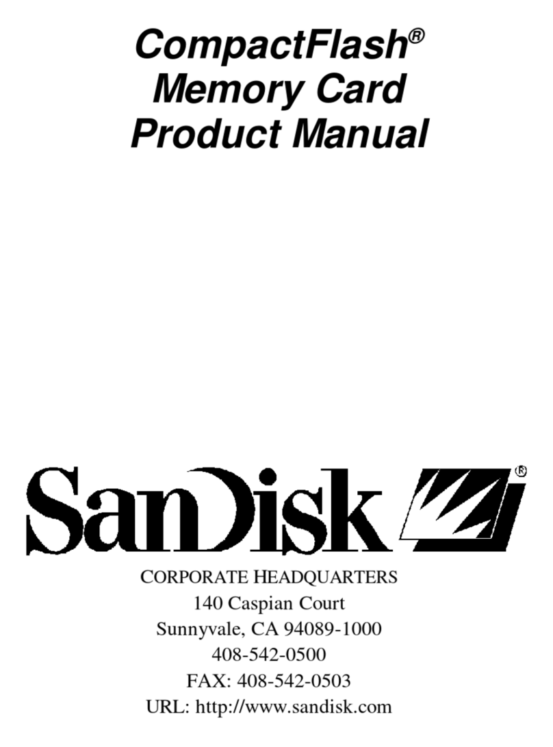 SanDisk CompactFlash User manual