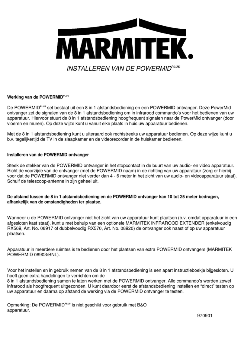 Marmitek POWERMID PLUS User manual