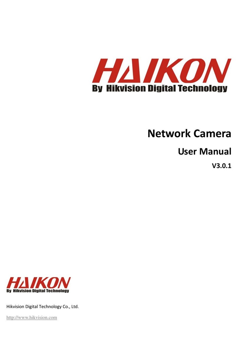 HIK VISION NETWORK CAMERA User manual HIK VISION NETWORK CAMERA User manual