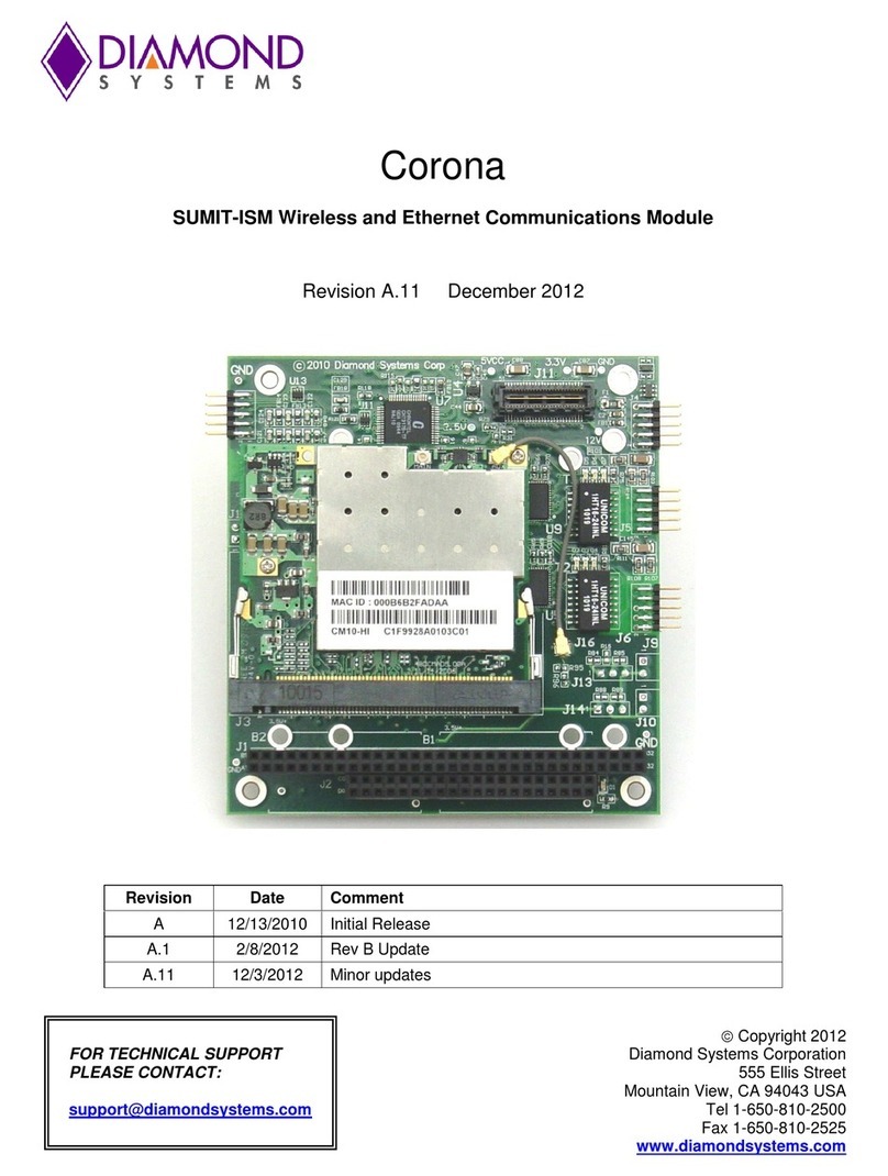 Diamond Systems Corona User manual