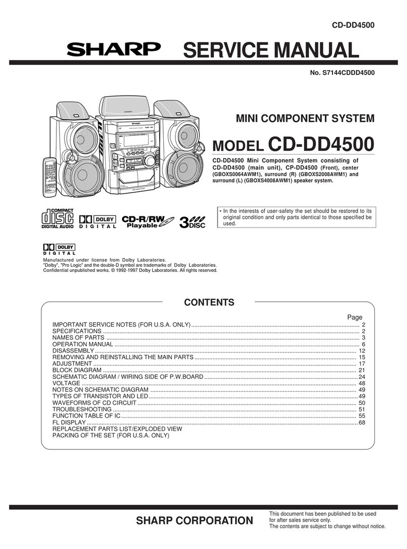 Sharp CD-DD4500 User manual