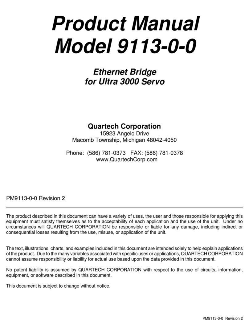 Quartech 9113-0-0 User manual