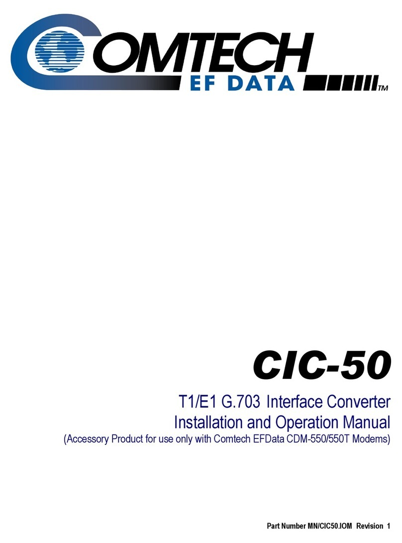 Comtech EF Data CIC-50 User manual