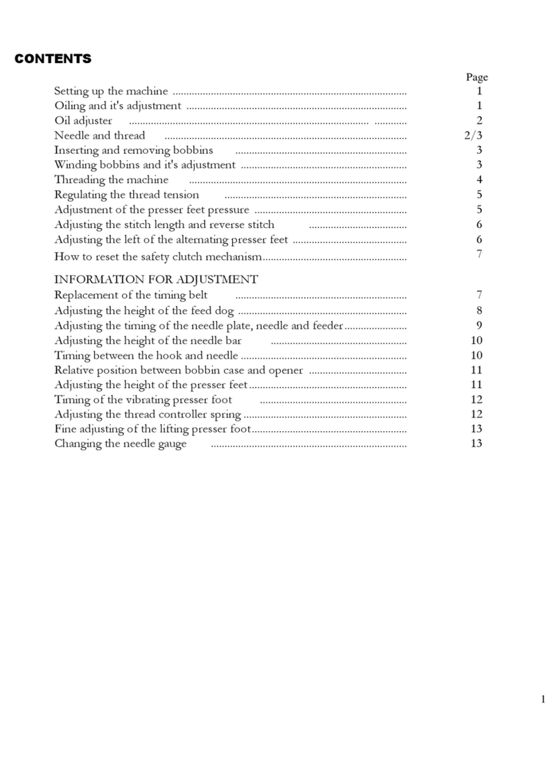 Consew Sewing Machine User manual Consew Sewing Machine User manual