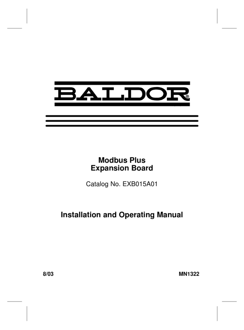 Baldor Modbus Plus User manual