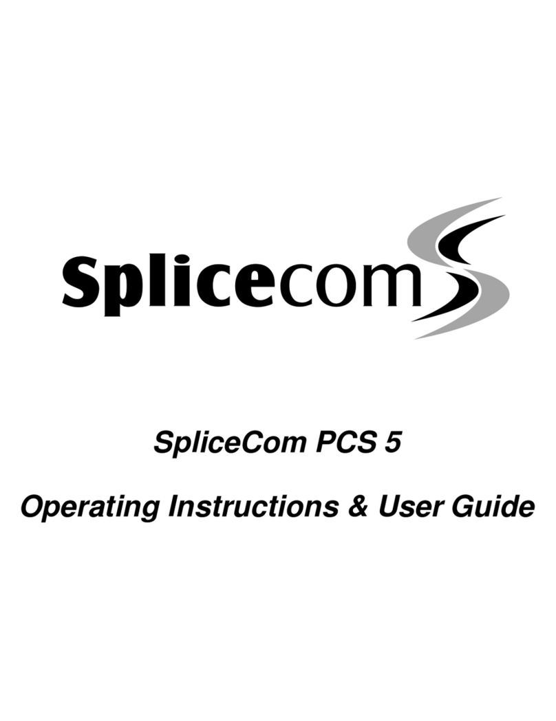 Splicecom PCS 5 Instruction Manual