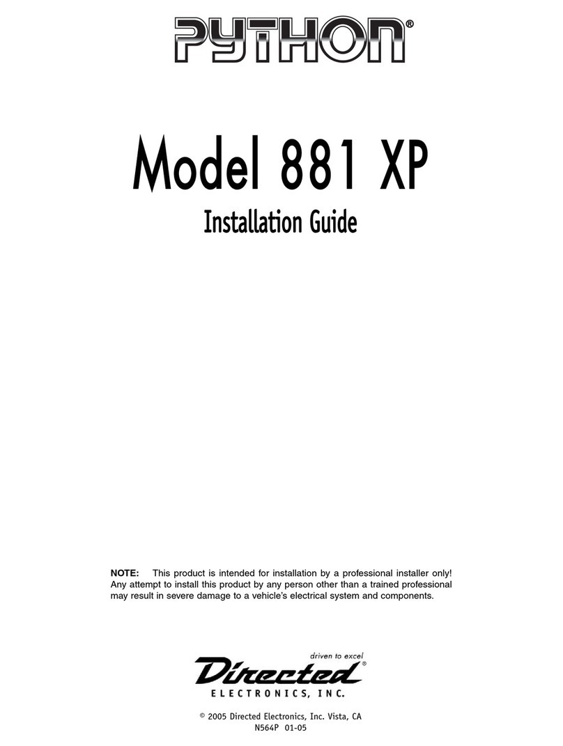 Python 881 XP User manual