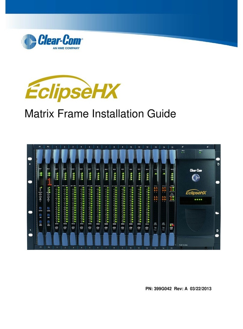 Clear-Com EclipseHX User manual