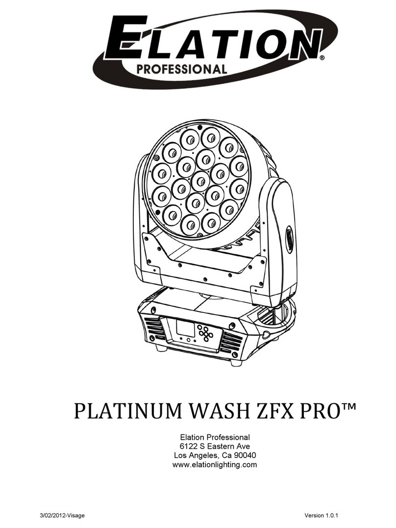 Elation PLATINUM WASH ZFX PRO User manual