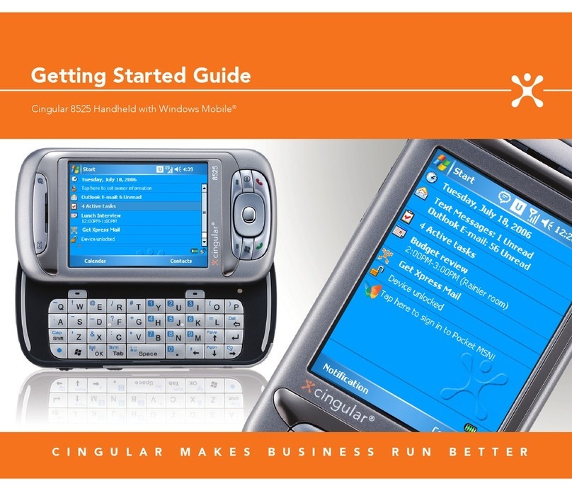 Cingular 8525 User manual