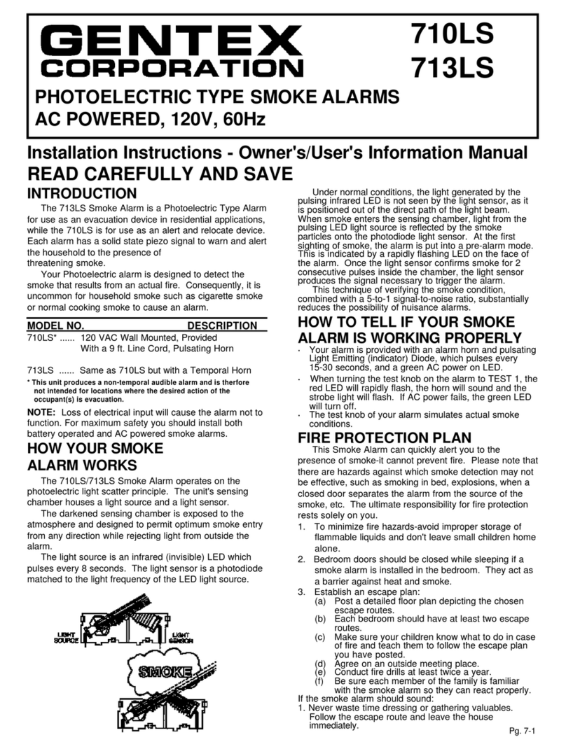 Gentex 710LS User manual