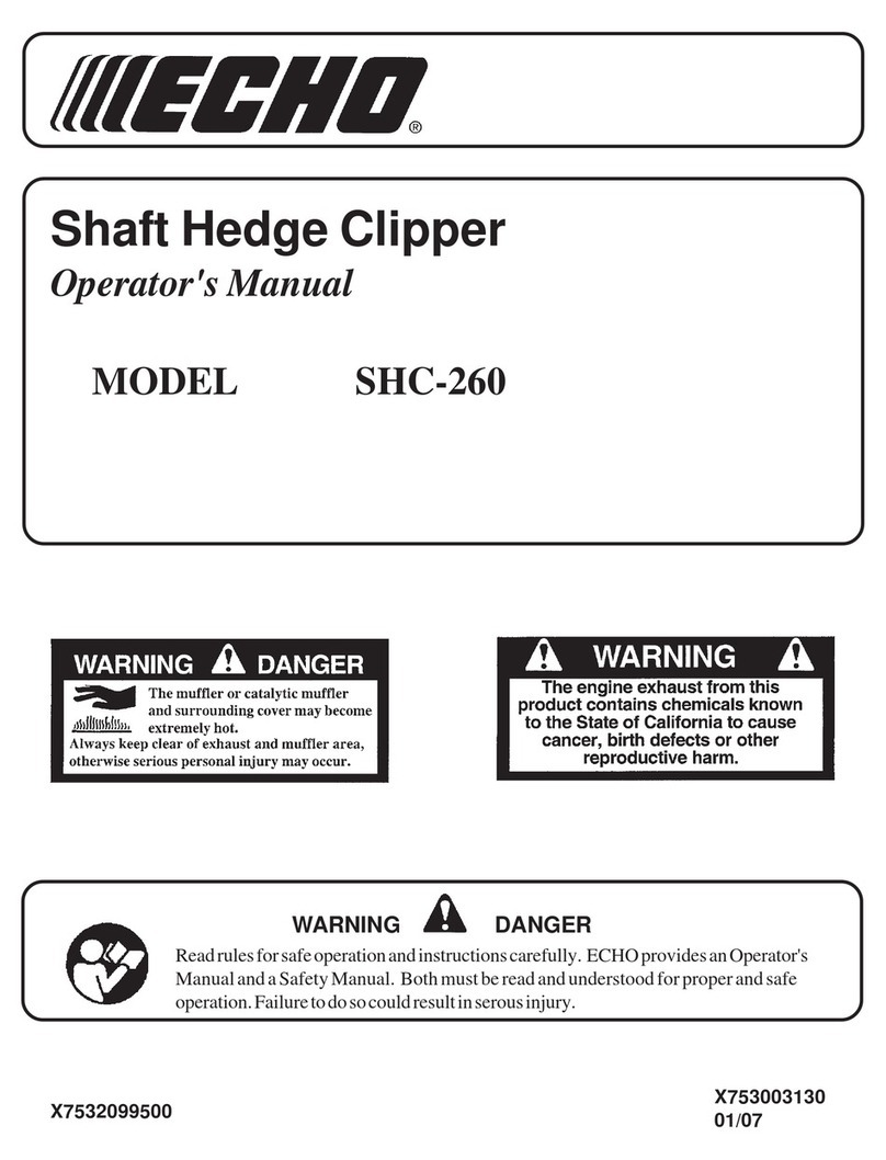 Echo SHC-260 User manual Echo SHC-260 User manual