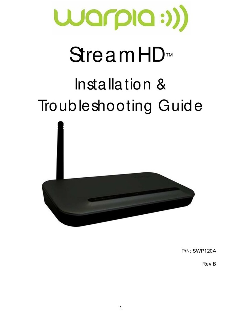 Warpia StreamHD User manual