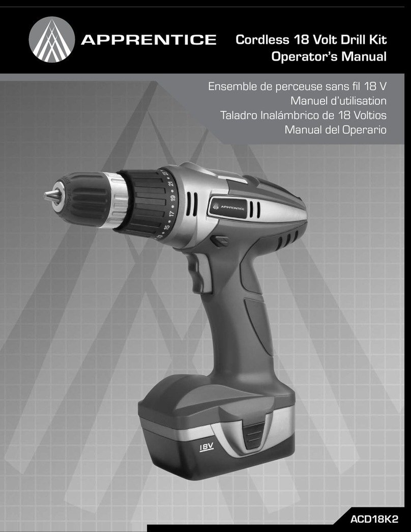 Apprentice ACD18K2 User manual