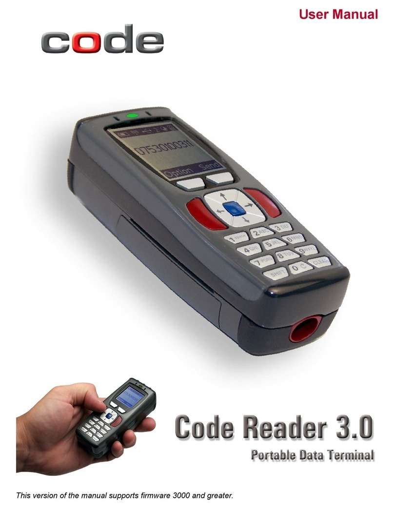 Code Corporation Reader 3.0 User manual