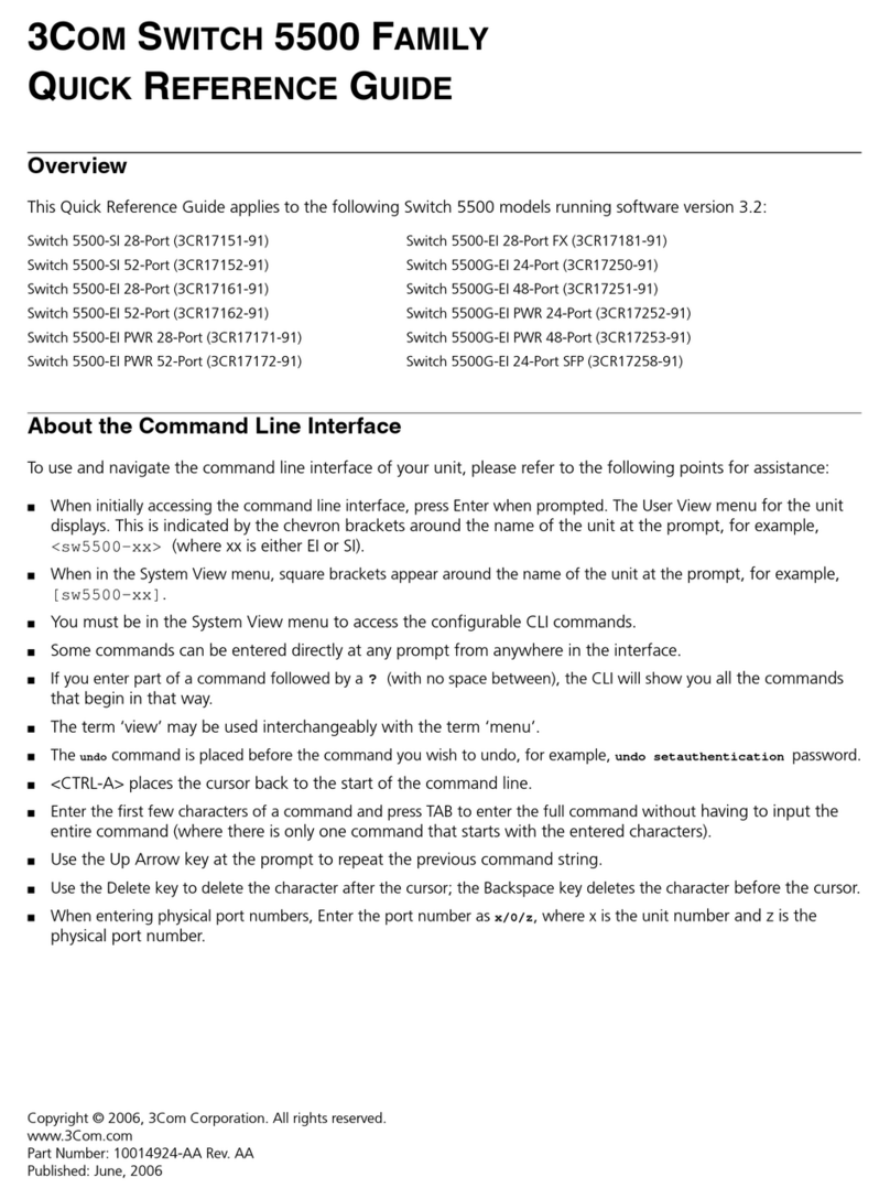 3Com Switch 5500G-EI PWR 48-Port User manual