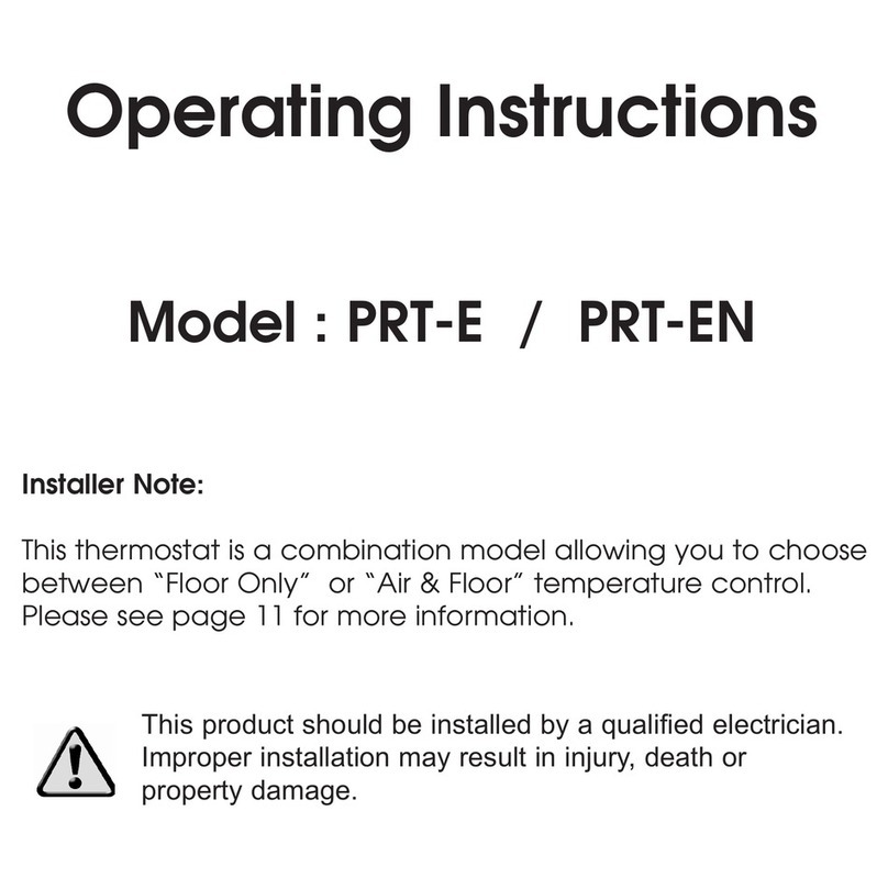 Heatmiser PRT-E User manual Heatmiser PRT-E User manual