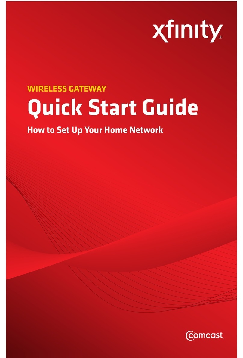 Comcast WIRELESS GATEWAY User manual