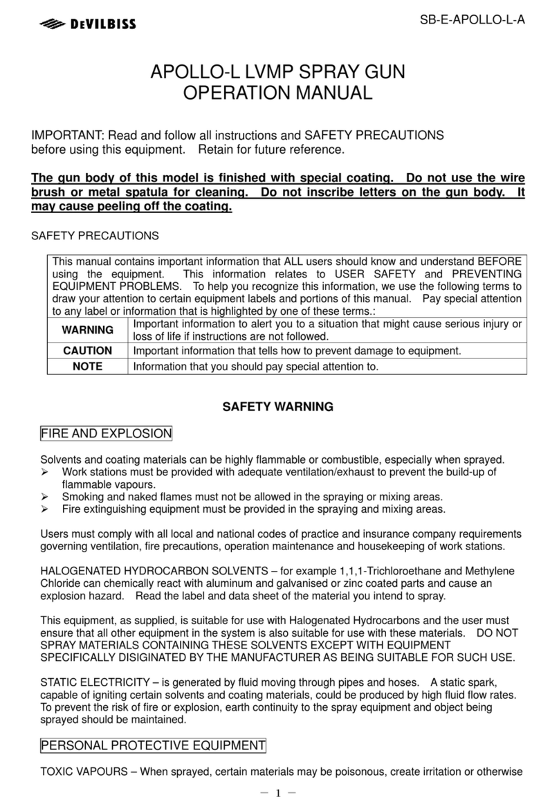 DeVilbiss SB-E-APOLLO-L-A User manual