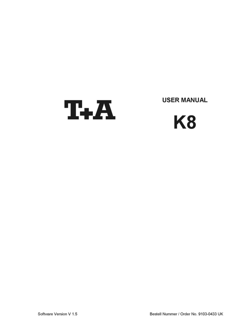 T+A Elektroakustik K8 User manual