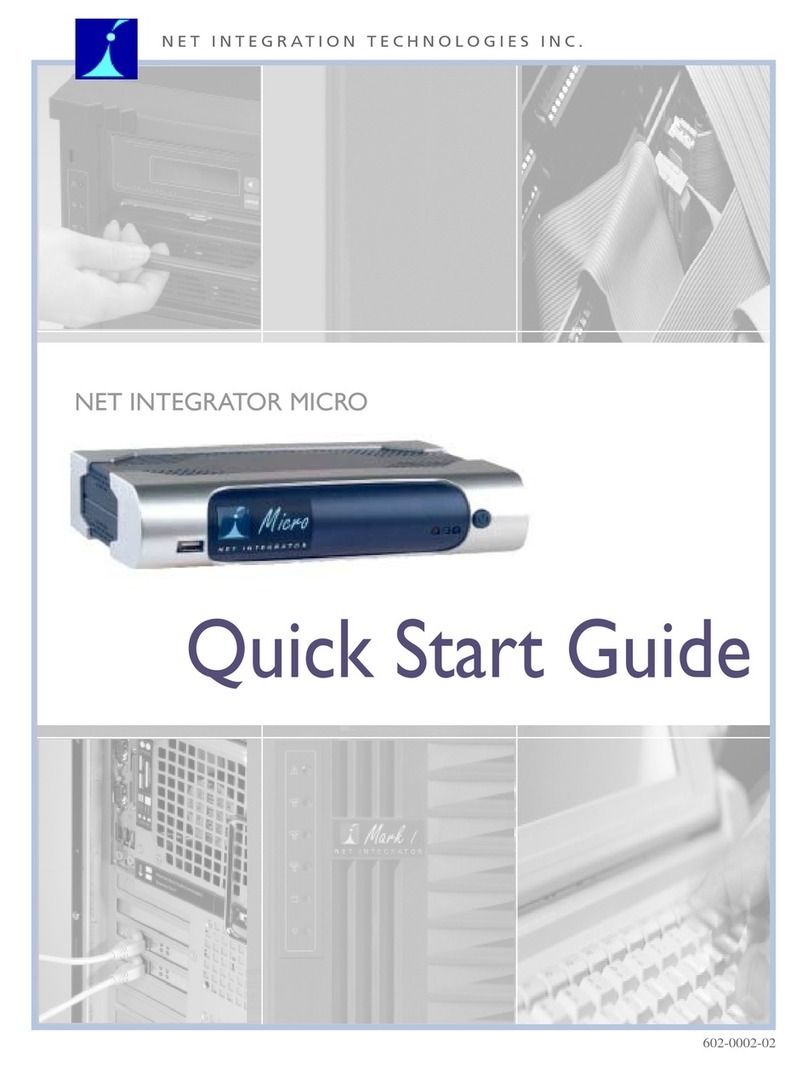 NET INTEGRATION MICRO User manual