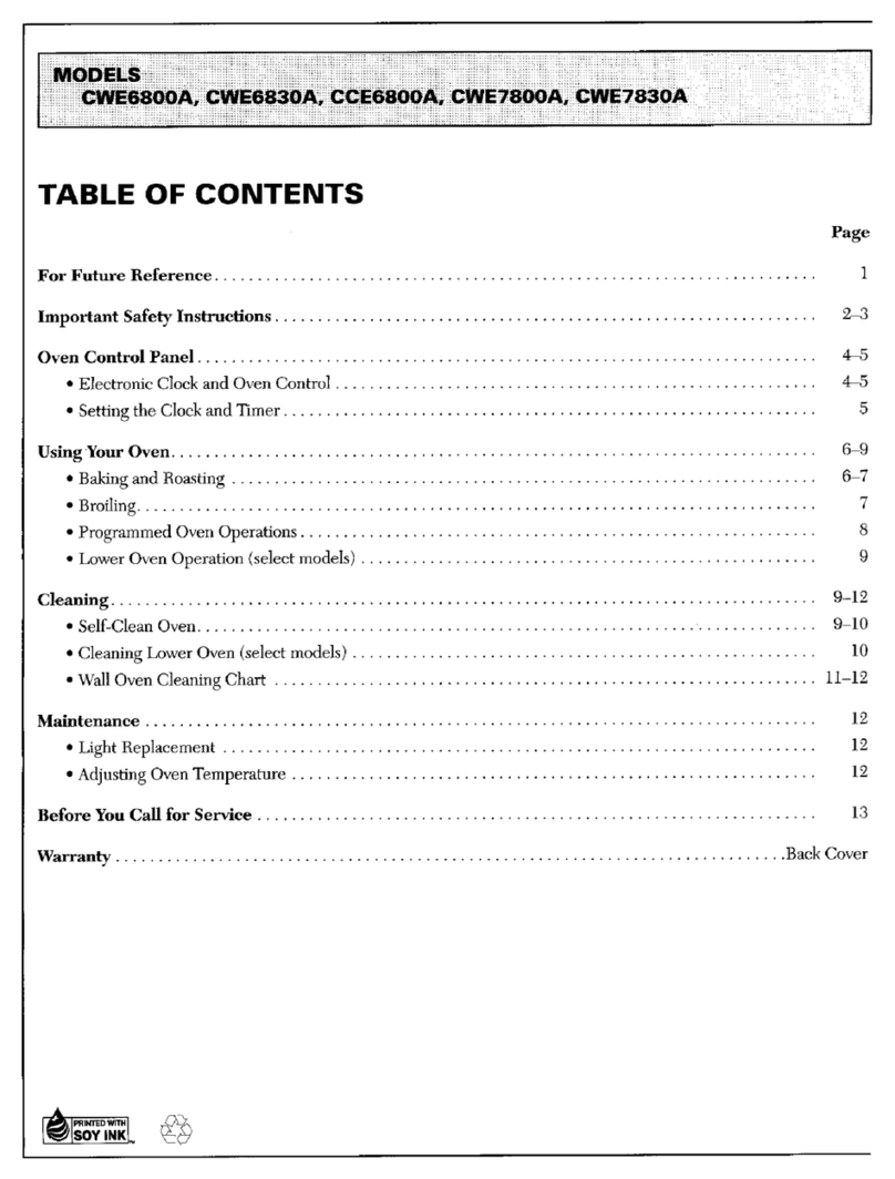 Maytag CWE6800A User manual