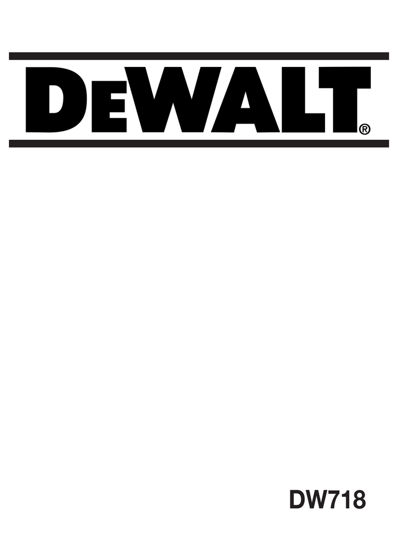 DeWalt DW718 User manual