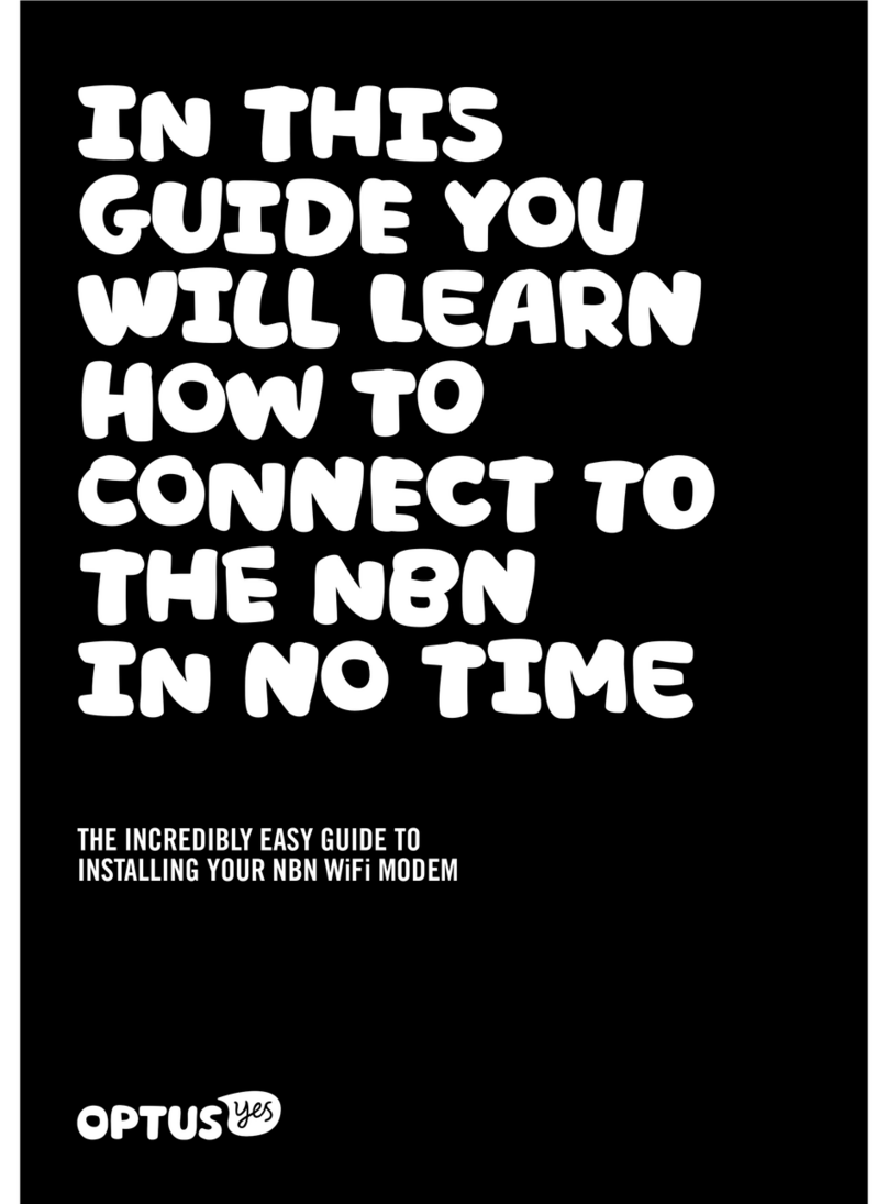 Optus NBN User manual Optus NBN User manual