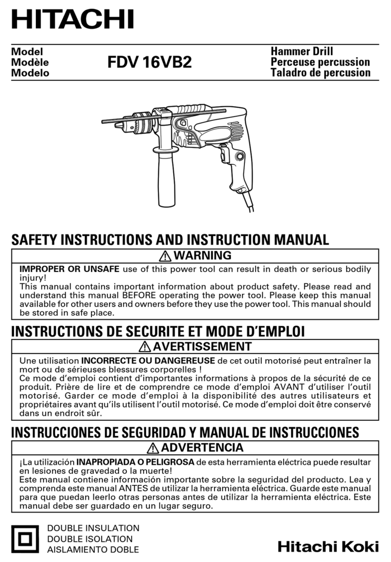 Hitachi FDV 16VB2 Mounting instructions