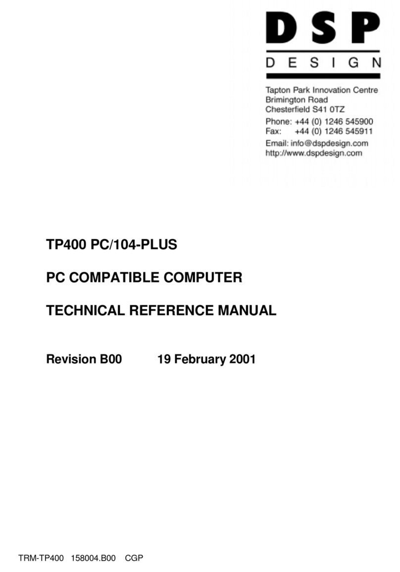 DSP TP400 PC User manual