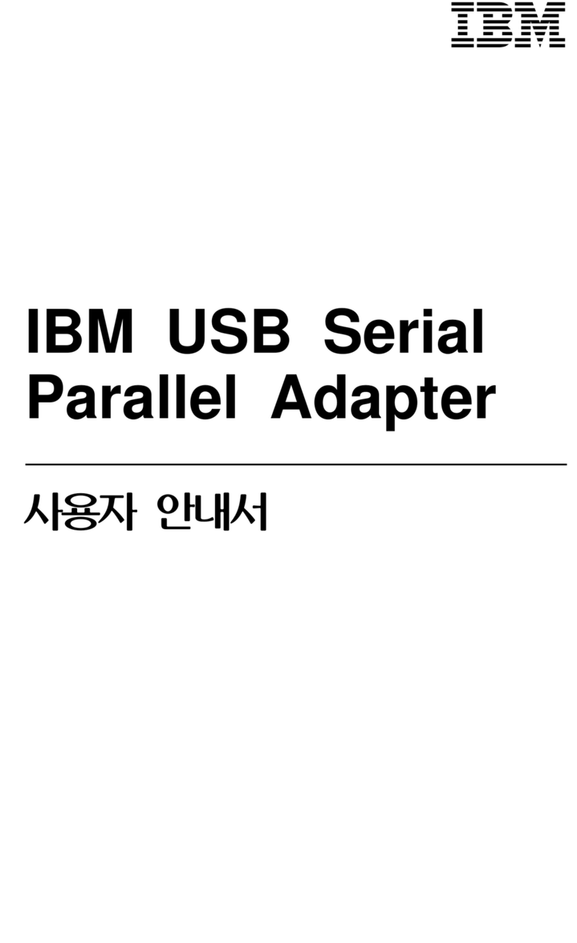 IBM USB Serial Parallel Adapter User manual