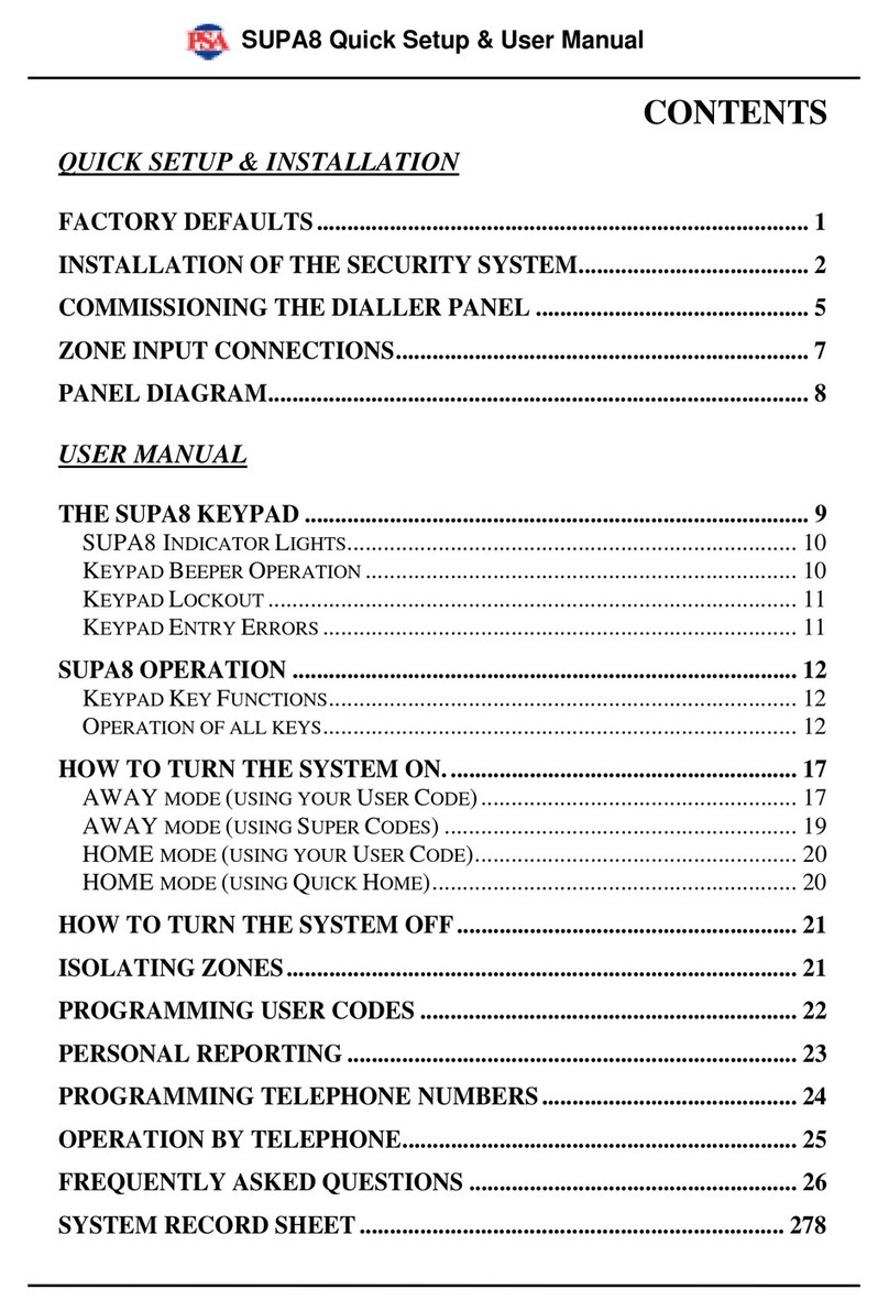 PSA Supa8 User manual