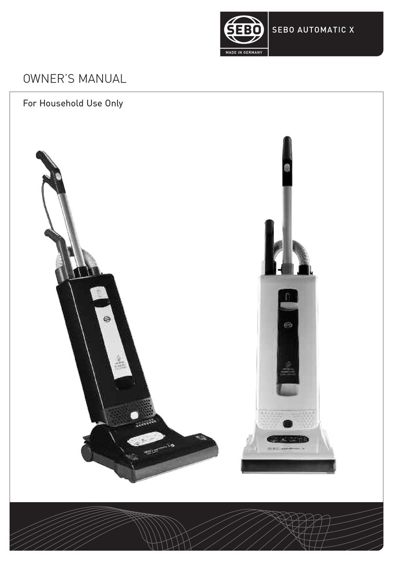 Sebo AUTOMATIC X Series User manual