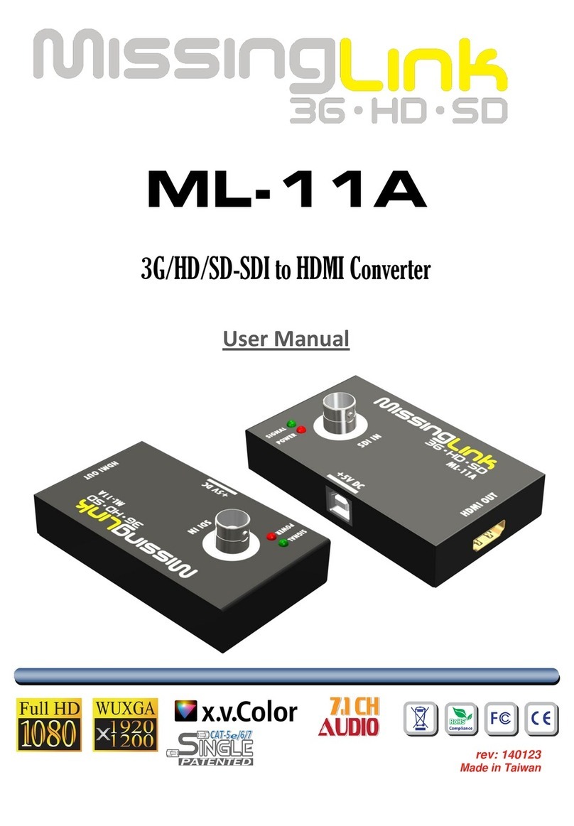 Missing Link ML-11A User manual