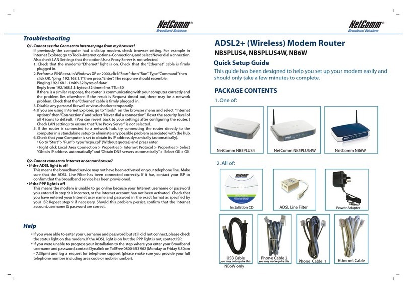 NetComm NB5PLUS4 User manual