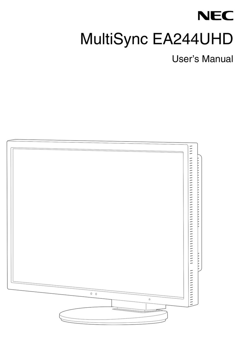 NEC MultiSync EA244UHD User manual