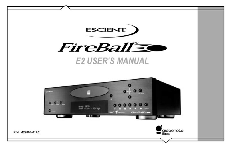 Escient Fireball E-2 User manual