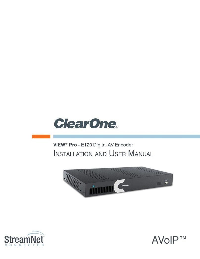 Clear One VIEW Pro - E120 User manual